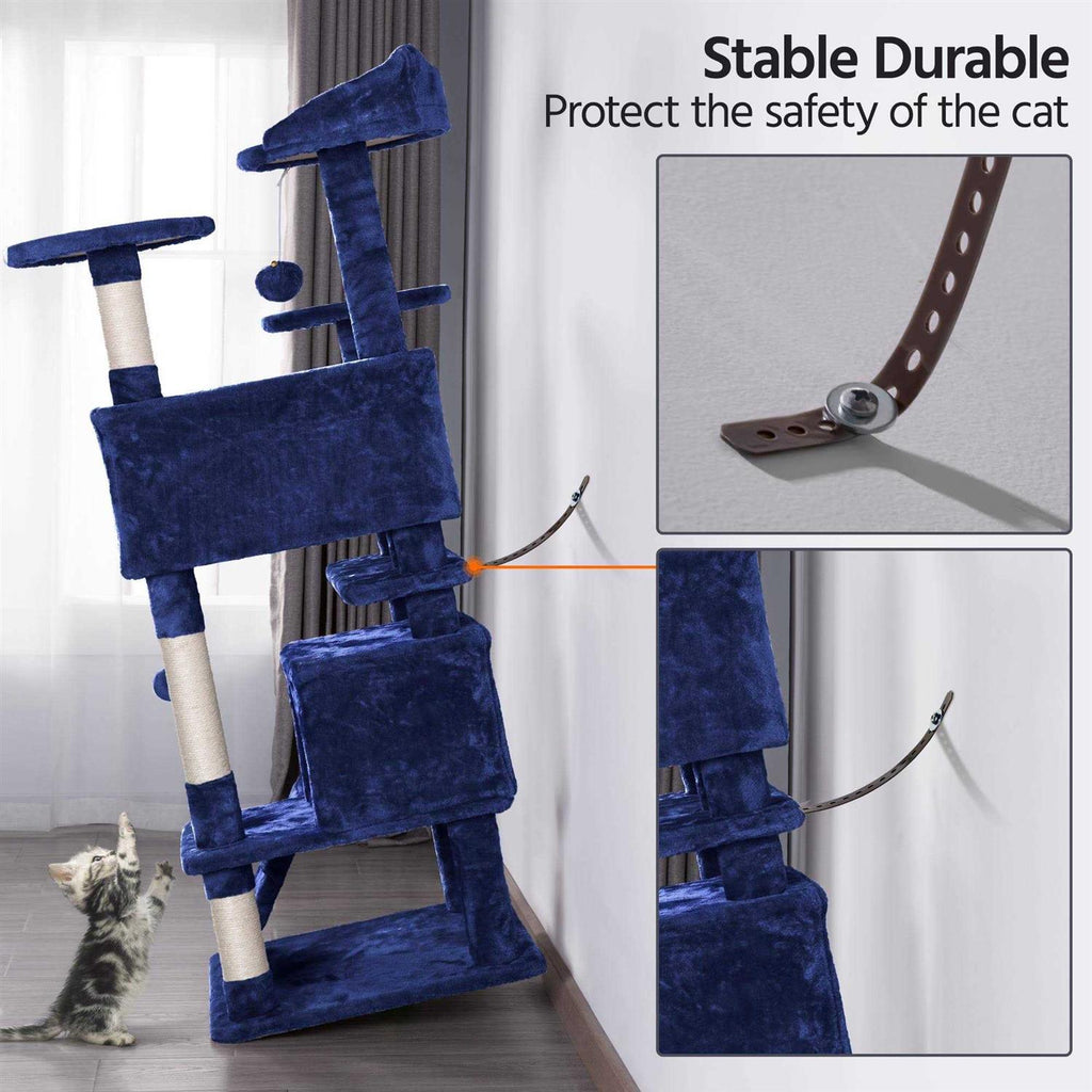 Plush Cat Tree with 2 Condos X940189