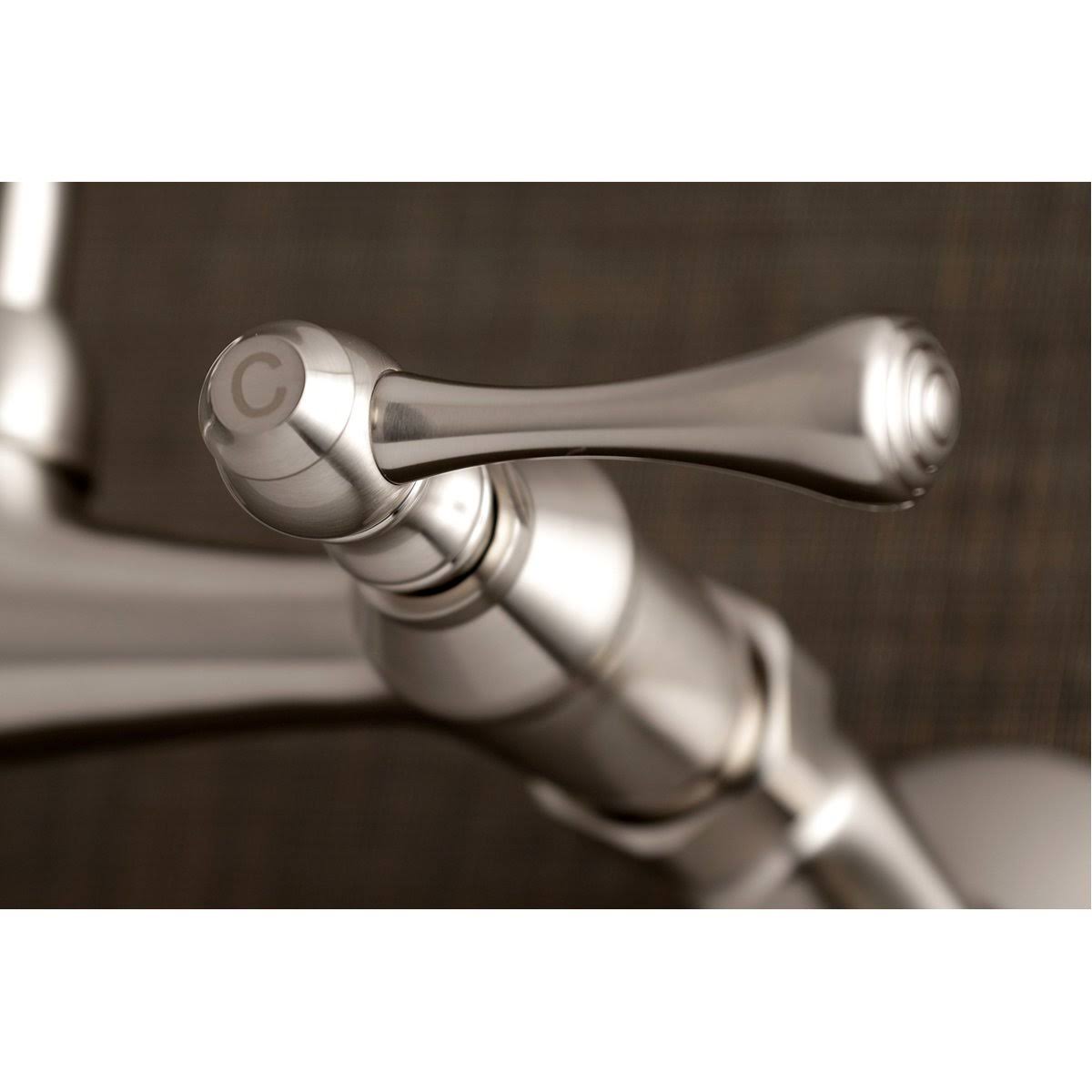 Oil Rubbed Bronze Adjustable Center Wall Mount Laundry Faucet Y604