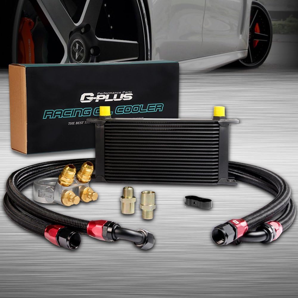 Universal Aluminum Engine Oil Cooler Kit with Oil Filter Adapter J9182