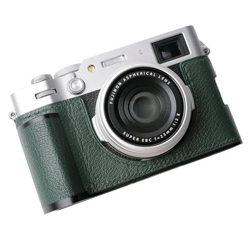 Genuine Leather Camera Half Case with Metal Base Plate C193148