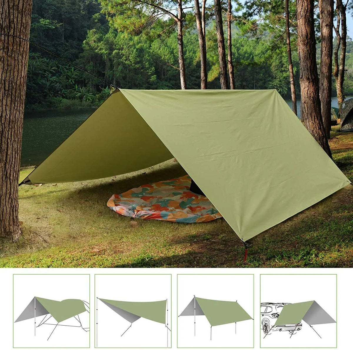 10x10 ft Waterproof Camping Tarp I3644