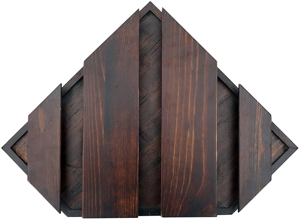 Rustic Wood Corner Floating Shelves Wine Rack 2 Pack G36849