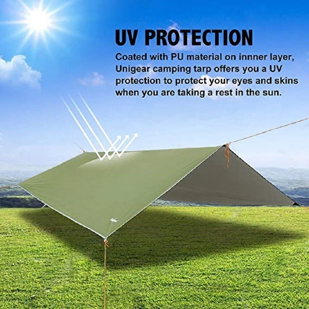 10x10 ft Waterproof Camping Tarp I3644