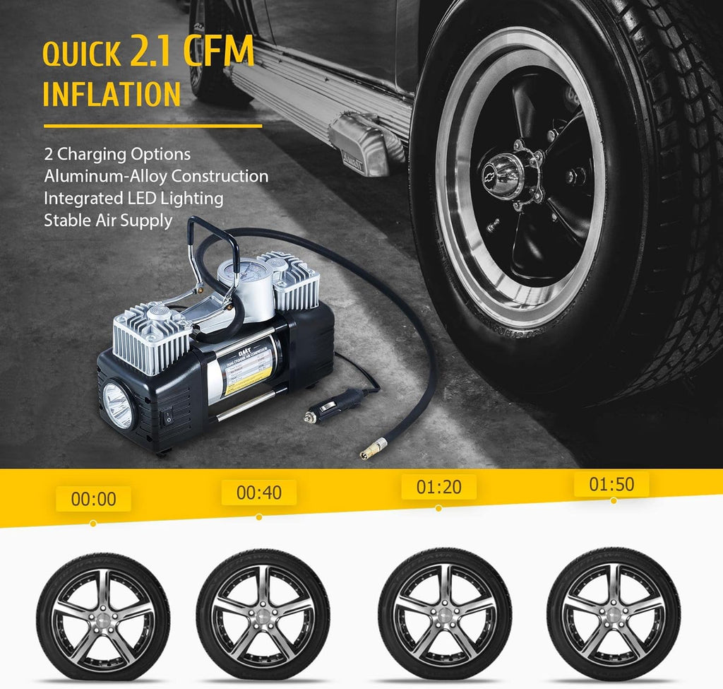 30pc Tire Repair Kit with 12V 150psi Air Compressor E41994