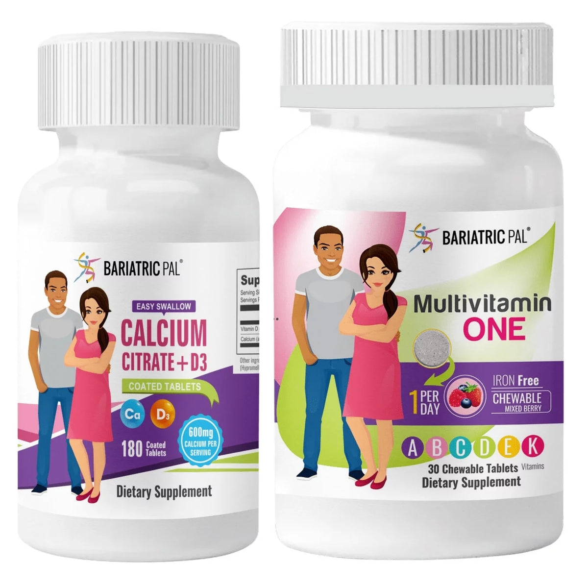 Bariatric Multivitamin & Calcium Citrate Chewable Tablets 30-Day Supply U164