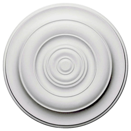 18x22OD x 1 1/2x22P Hand-Painted Jet Black Ceiling Medallion G47628