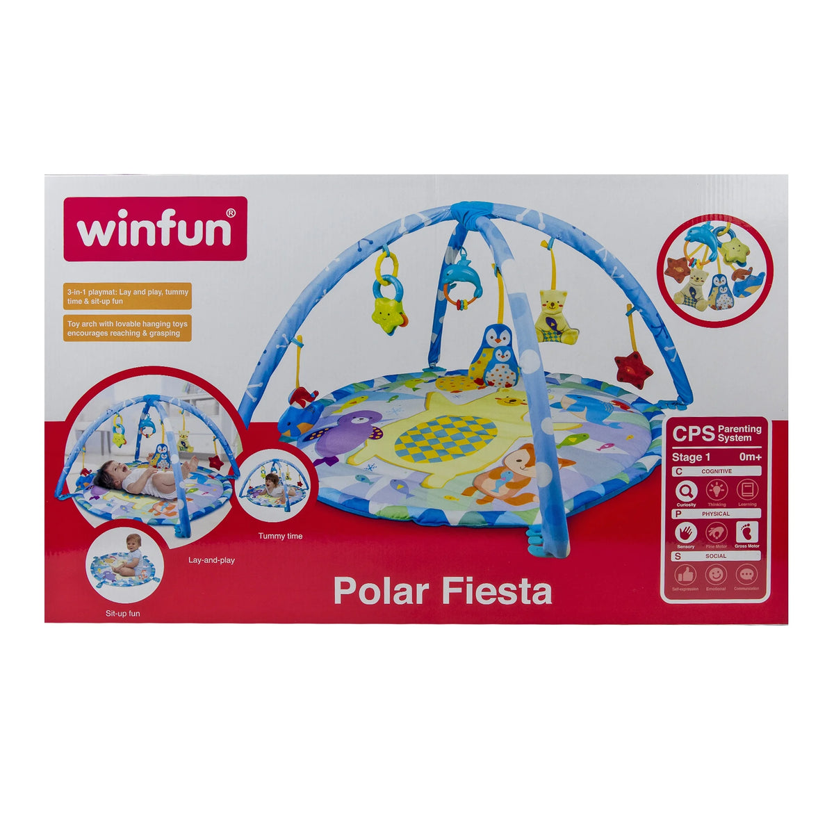 Polar Fiesta Activity Playmat with Hanging Toys E4092
