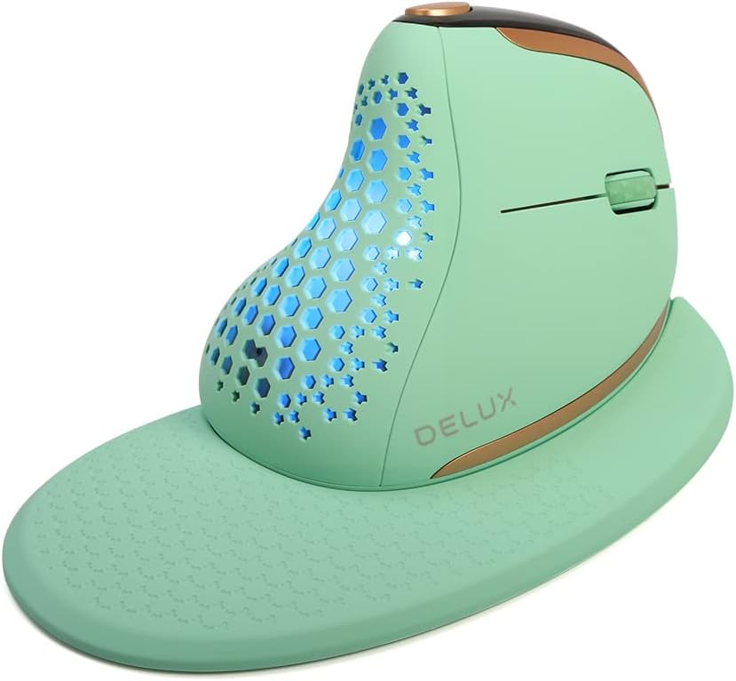 Wireless Ergonomic Vertical Mouse with OLED Screen, 7200DPI, Pack of 2 N85239