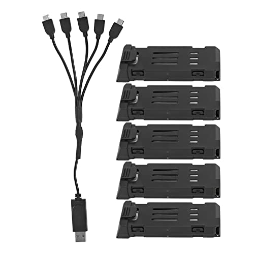 3.7V 1200mAH Lithium Battery with 5 in 1 Charger Cable C601
