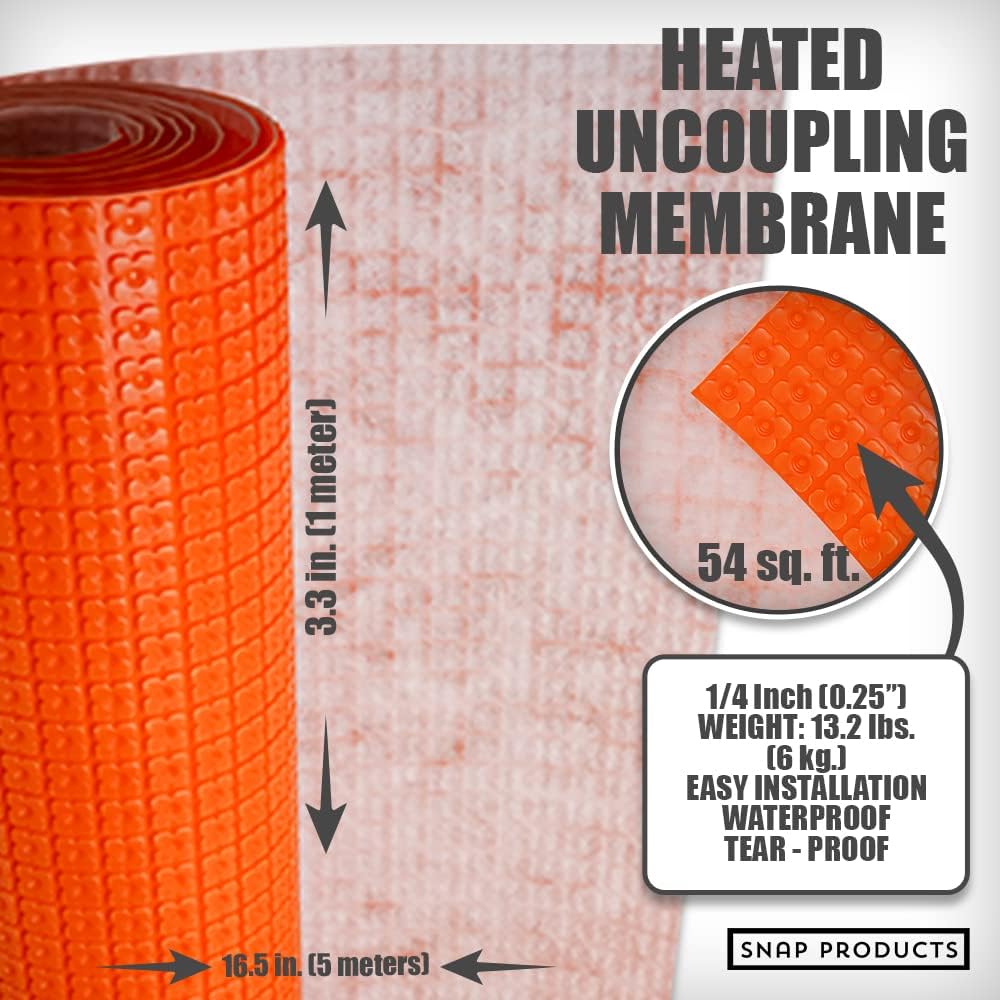 Heated Floor Uncoupling Membrane 54 SQFT M45895