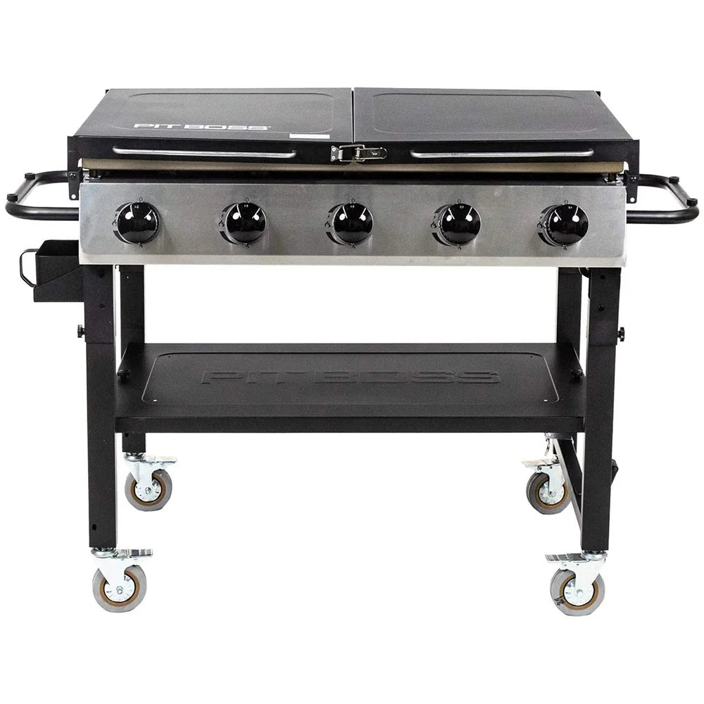 5-burner Propane Griddle, 62,000 BTU, 753 sq. in. Surface with 4-burner Griddle Cover P76195