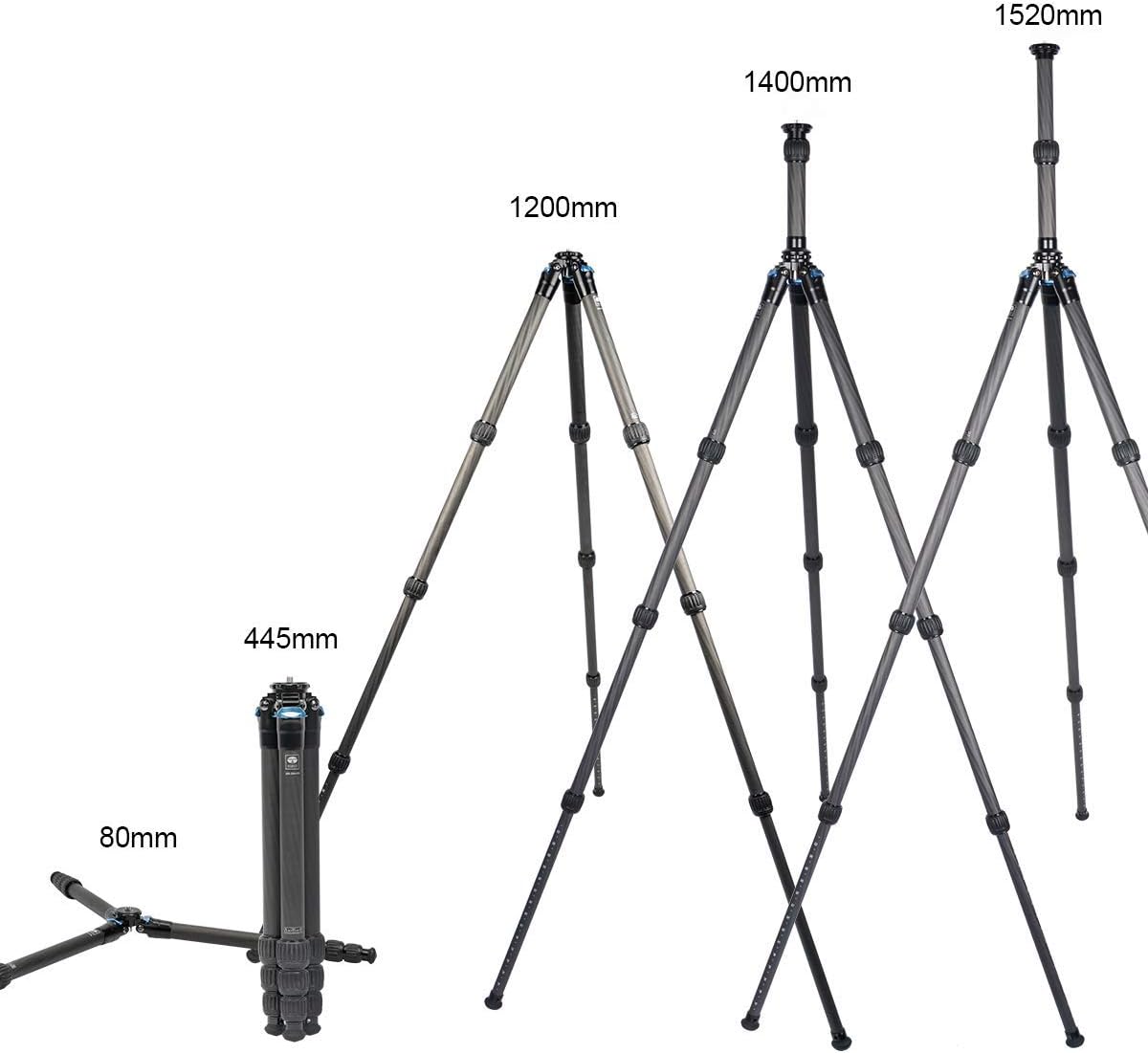 Carbon Fiber Tripod with Two-Section Center Column W4190