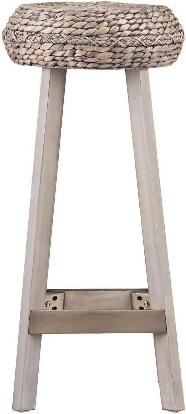 Gray Backless Hyacinth Stools E4789
