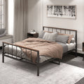 Queen Metal Platform Bed Frame with Headboard and Footboard G50076