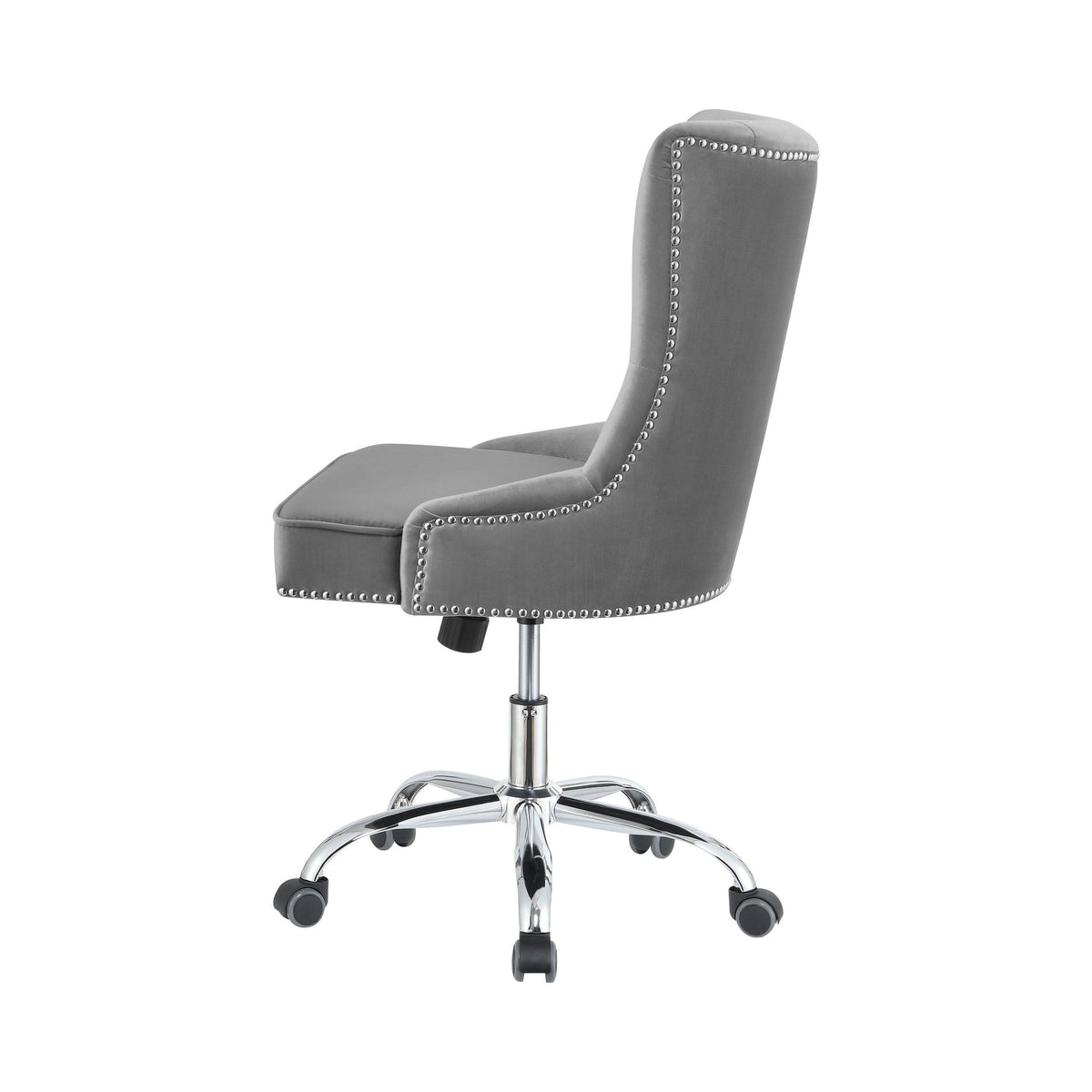 Gray and Silver Office Chair with Casters U7949