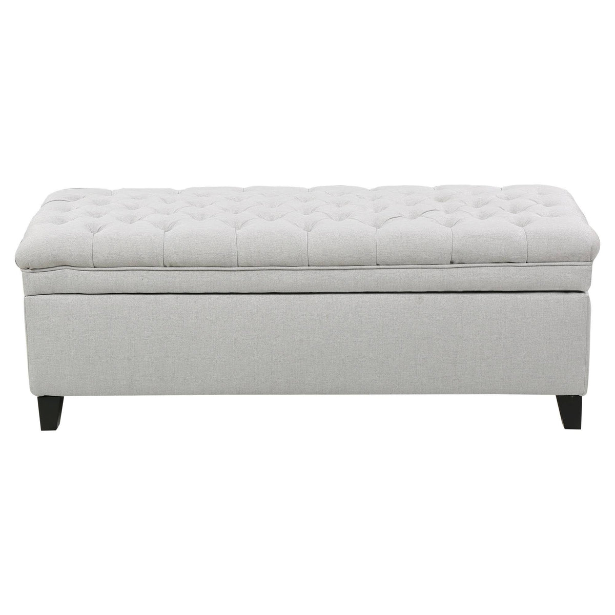 Light Gray Storage Ottoman J2355