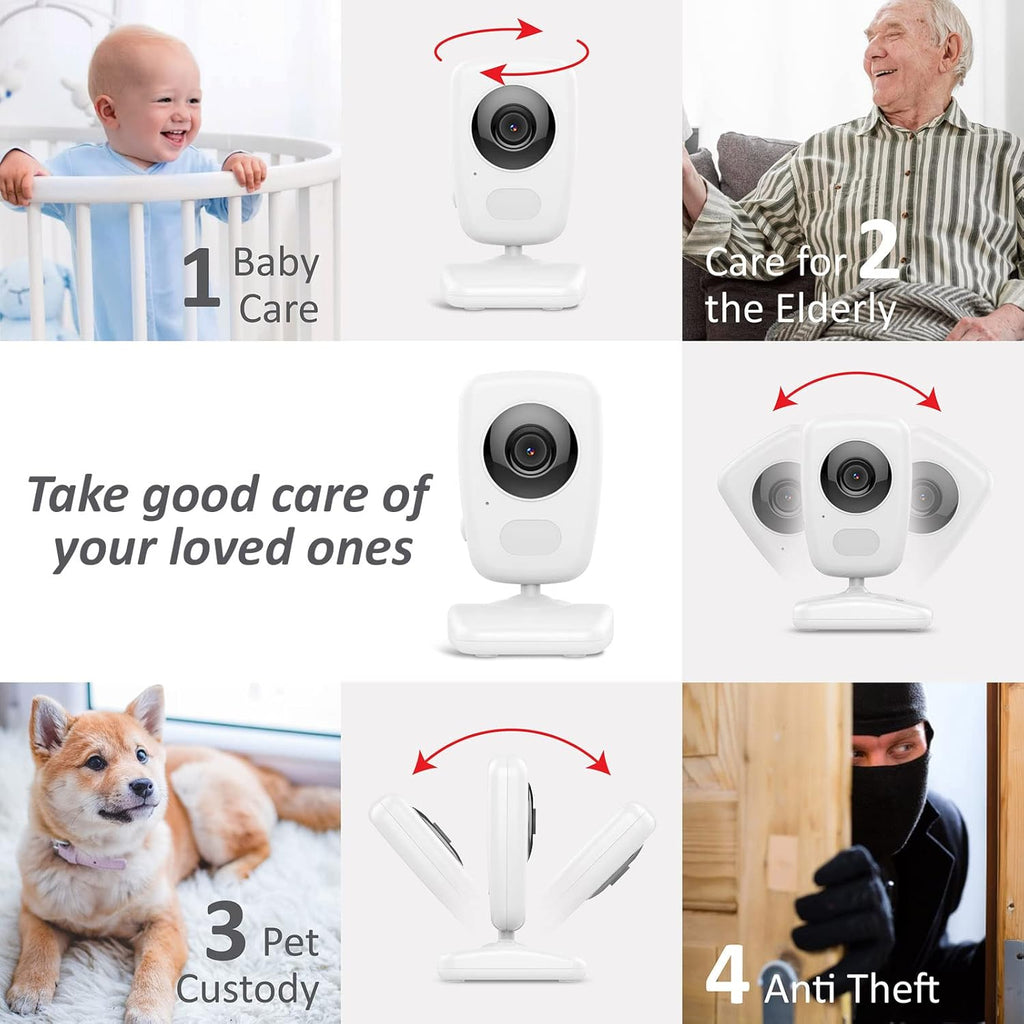 5 High Resolution Screen Video Baby Monitor with 2 HR Cam O40764
