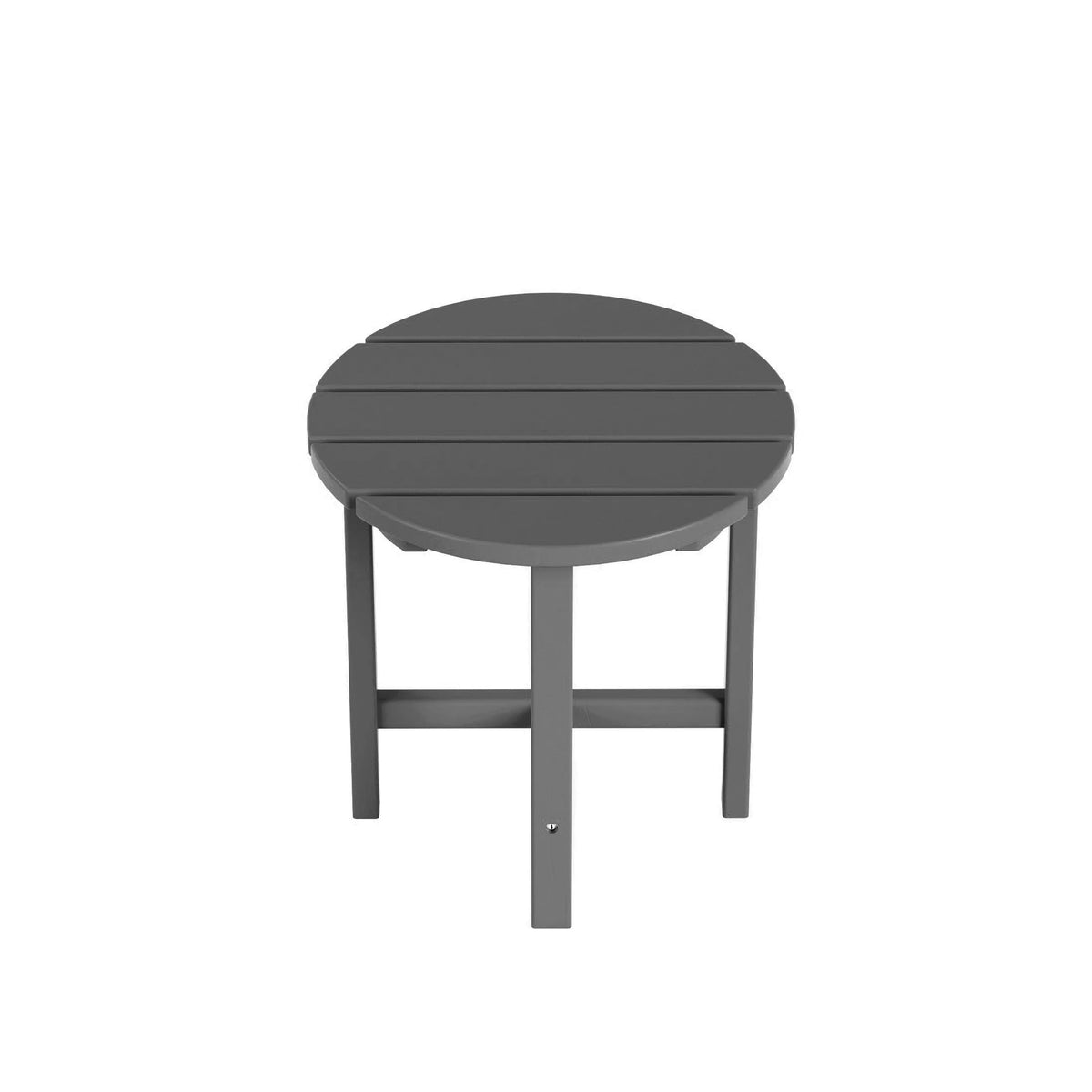 18" Round Plastic Outdoor Patio Side Table D71371