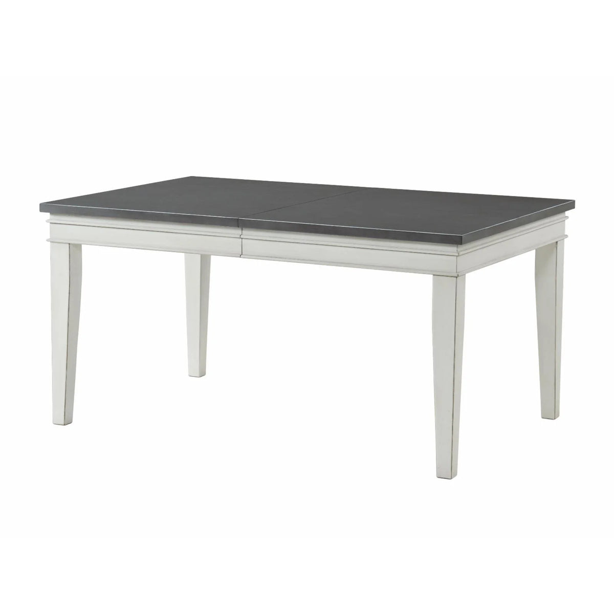 78" Dining Table with Leaf White and Grey U13403