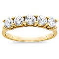 1ct Five Stone Diamond Ring 14K Yellow Gold D80006