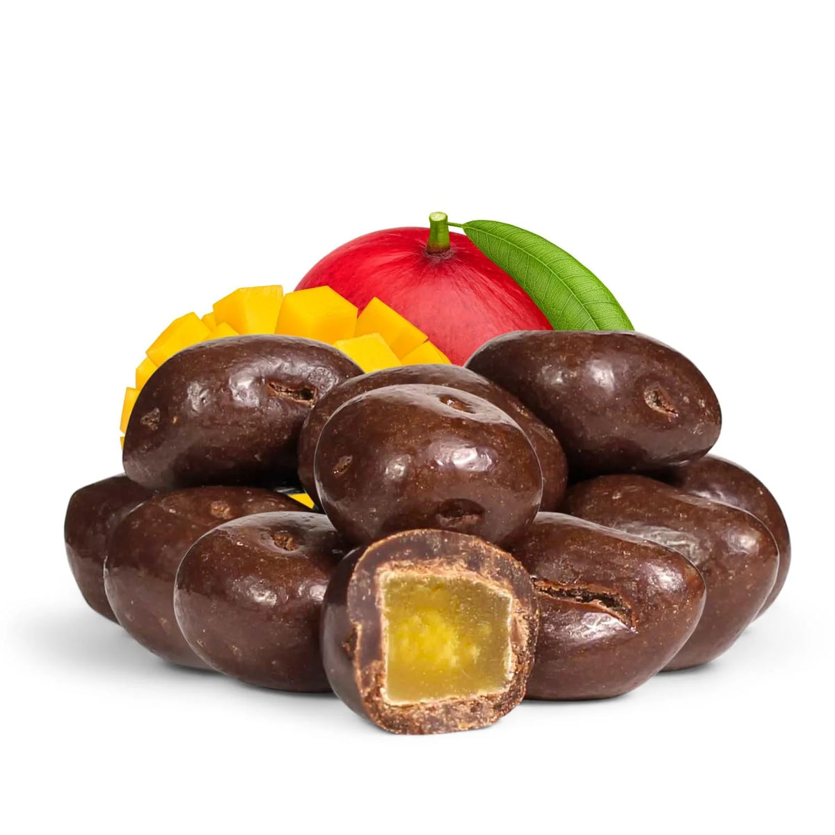 10 Lbs Milk Chocolate Covered Dried Mango U474143