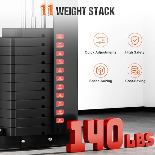 M1 Workout Station with 140LBS Weight Stack Y8223