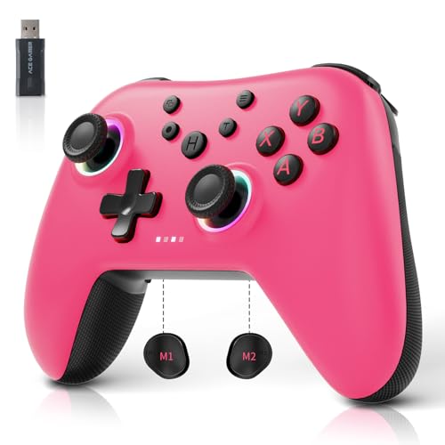 2.4G Wireless Bluetooth Controller with Linear Motors, Hall Joysticks and RGB Light O379