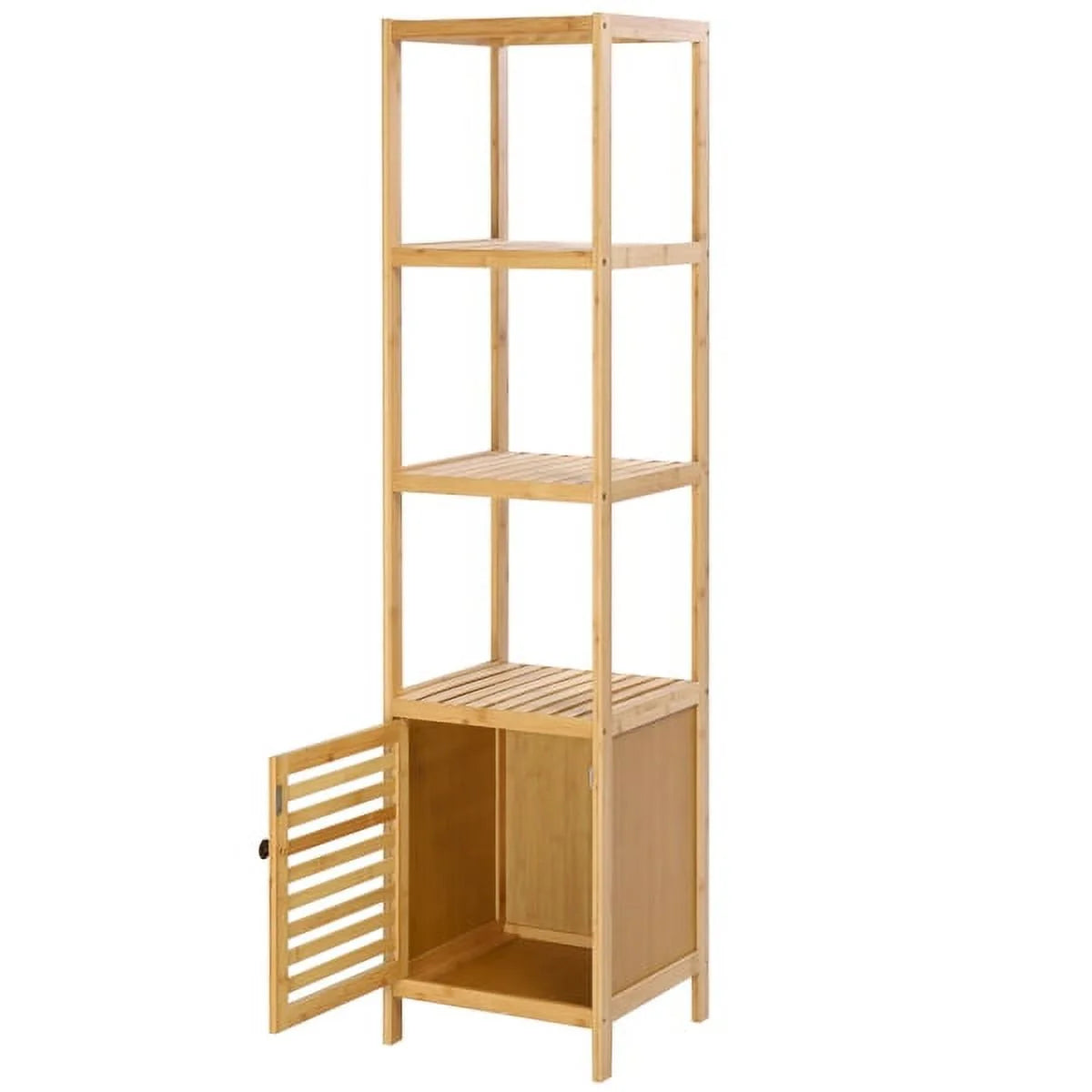 Bamboo 5 Tier Bathroom Storage Shelf M165