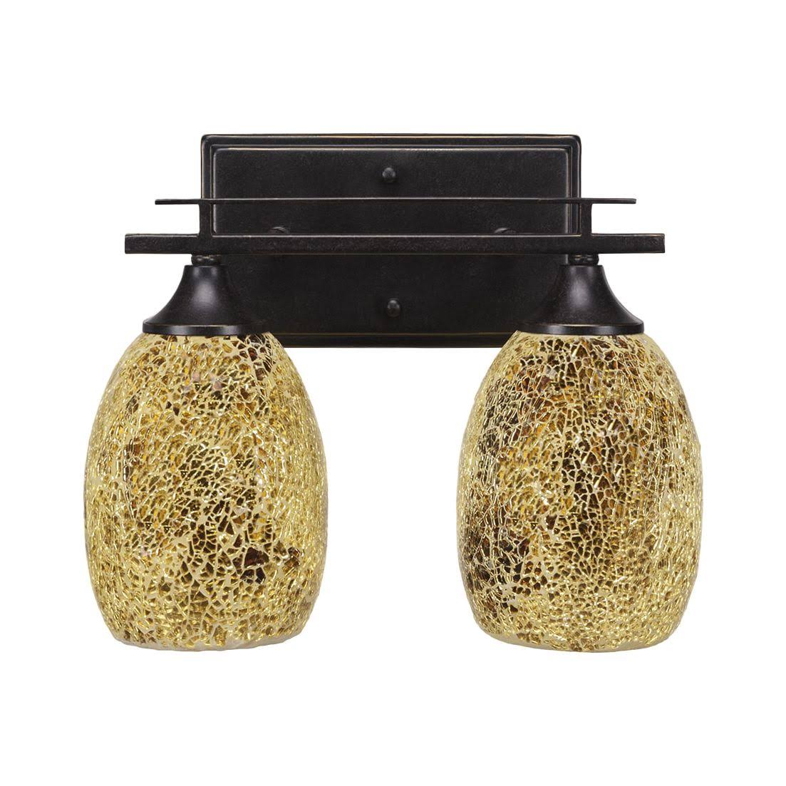 Two Light Bath Bar Dark Granite L269