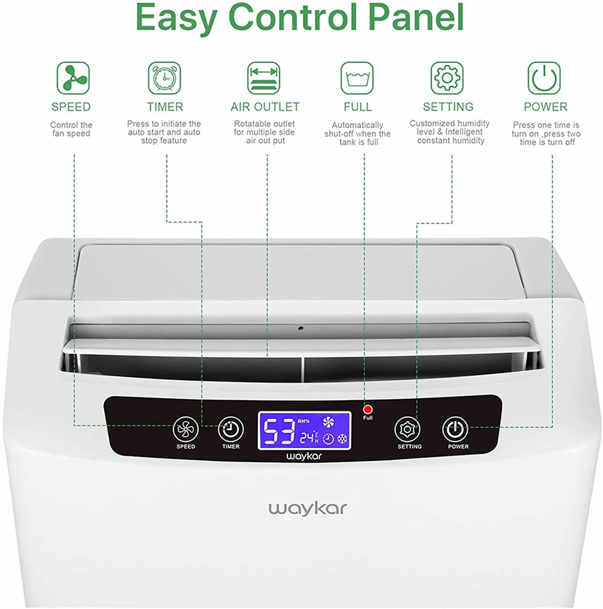 34 Pints Dehumidifier with Drain Hose N377