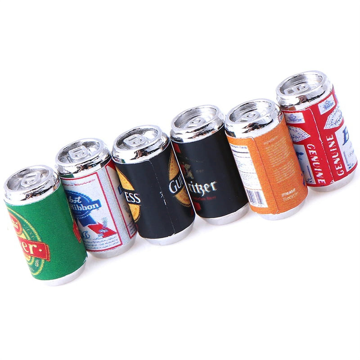 6pcs/Set Bottle Beer Miniatures Dollhouse Toys Z4786