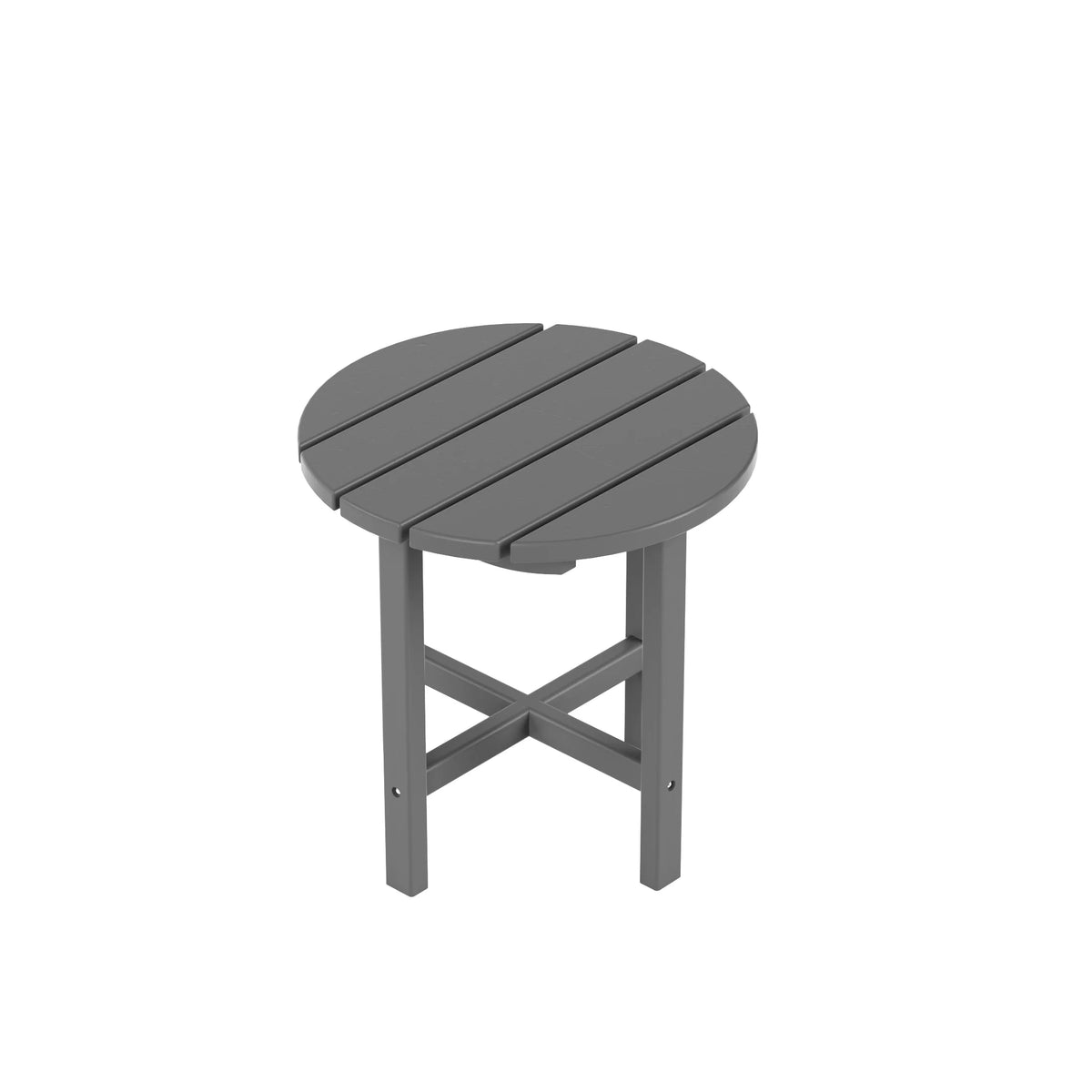 18" Round Plastic Outdoor Patio Side Table D71371