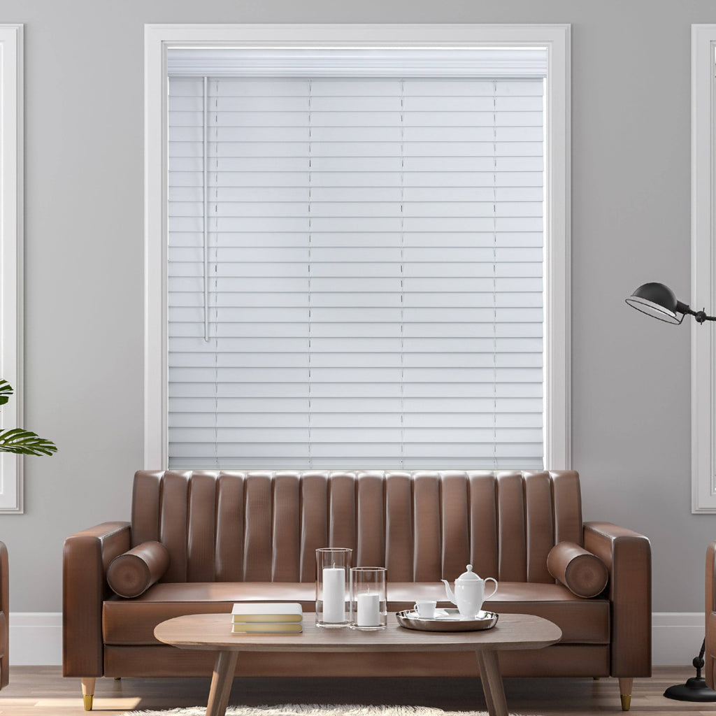 2x22 Cordless Faux Wood Blind White T243171