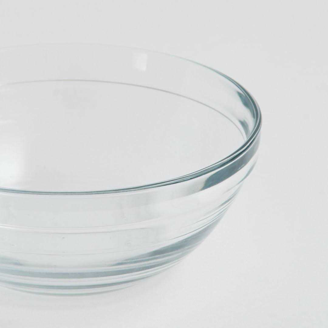 Clear Elevated Glass Bowl Feeder D234