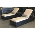 Multicolor Outdoor Chaise & Side Table Set of 3 Y40771