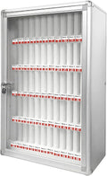 60 Slots Aluminum Alloy Cell Phones Storage Cabinet with Lock O13751