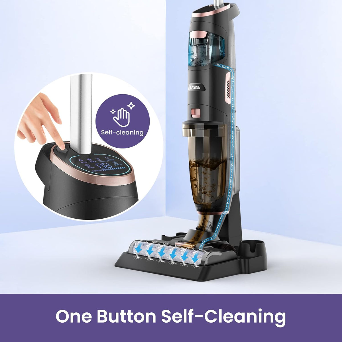 Cordless Stick Vacuum Cleaner, Lightweight Wet Dry Vacuum Cleaner U97986