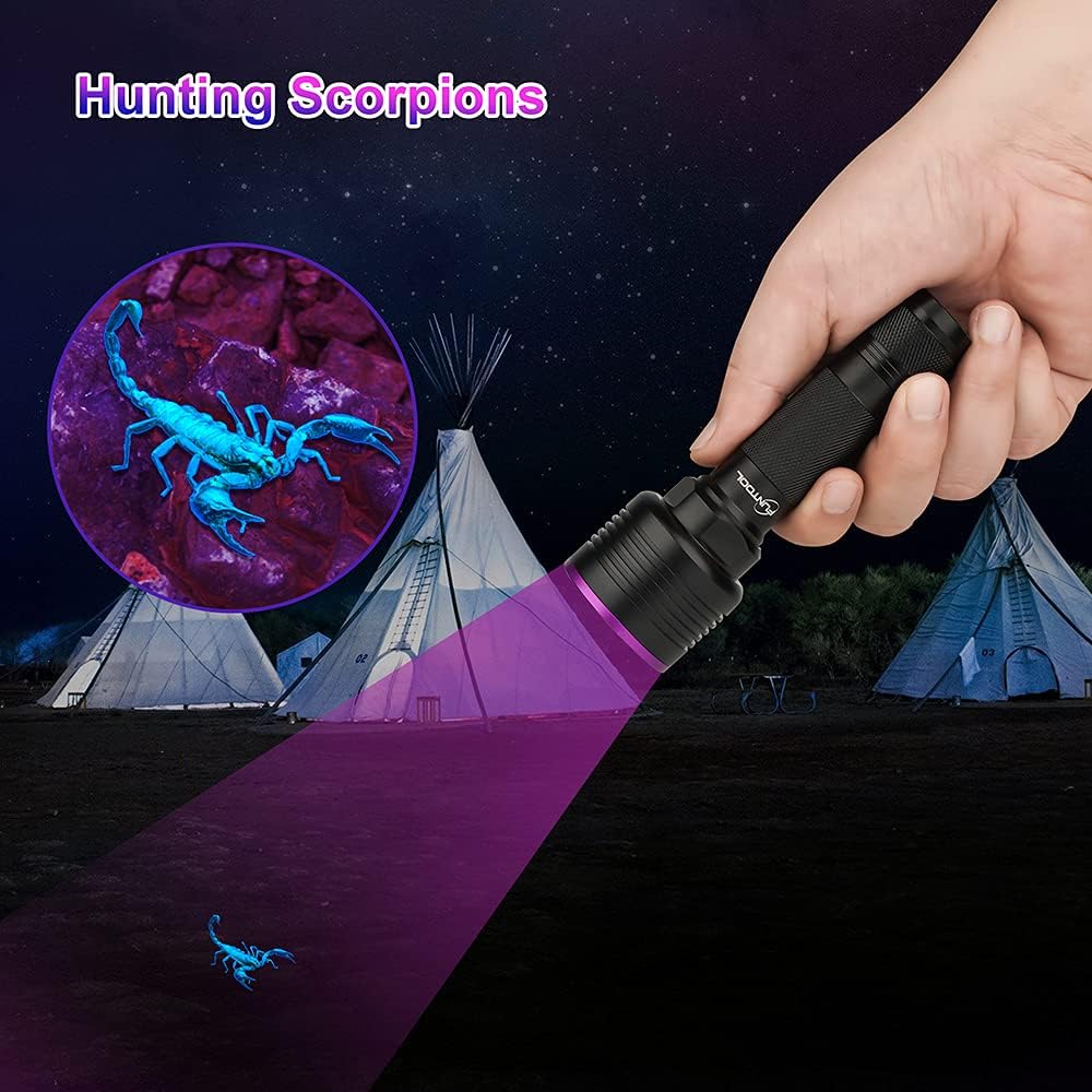 Black Light Flashlight UV Flashlight Rechargeable Ultraviolet 385-395nm T17793