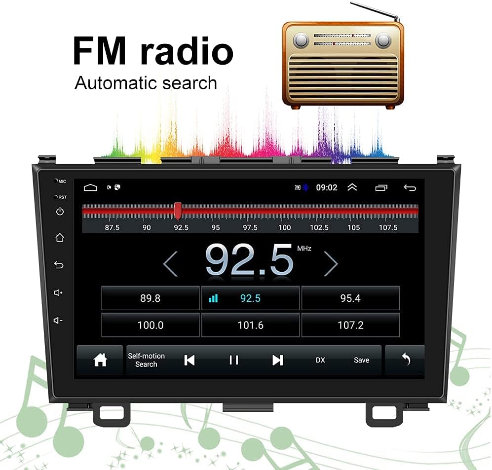 9 Inch Touch Screen Car Stereo Radio with Navigation Bluetooth Backup Camera L552