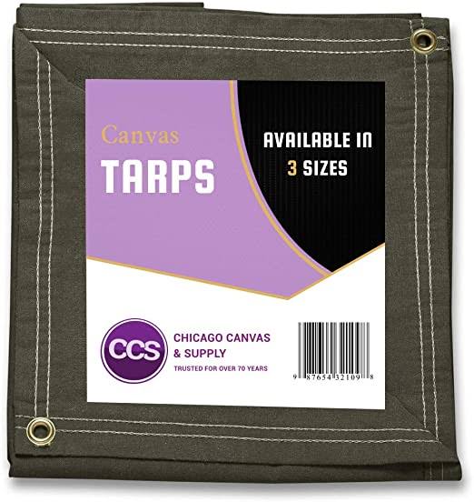 Olive Drab 21 oz Canvas Tarpaulin W230