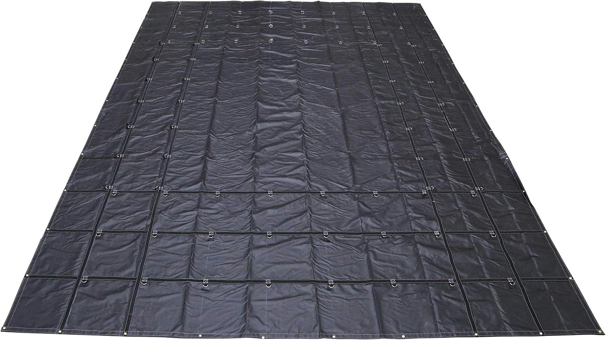 Heavy-Duty Steel Tarp 24 Foot x 18 Foot 18 Ounce PVC-Coated Polyester Waterproof Truck Tarp Q368