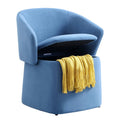 Blue Chair & Ottoman Set A925