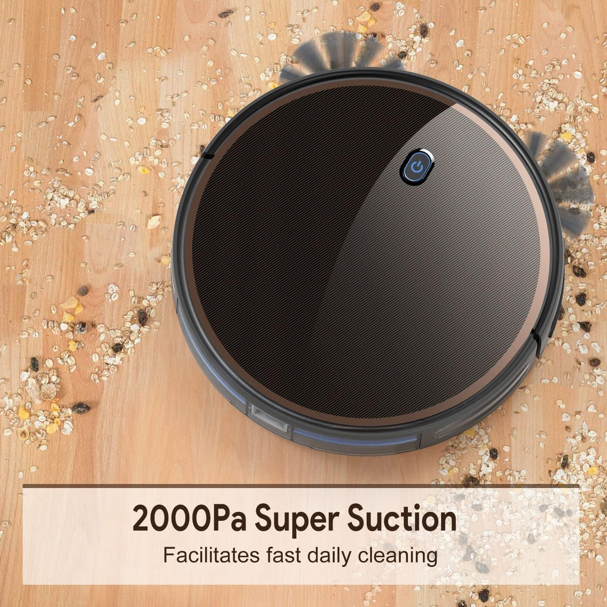 Robot Vacuum Cleaner with 2000Pa and 2600mAh Lithium-ion Battery Y31596