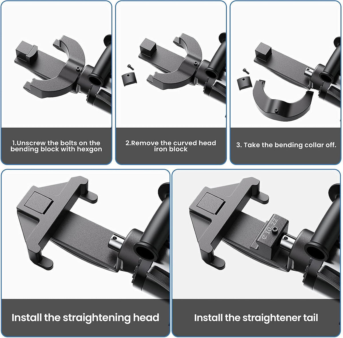Rebar Straightening Head for Hydraulic Electric Rebar Bender R67205