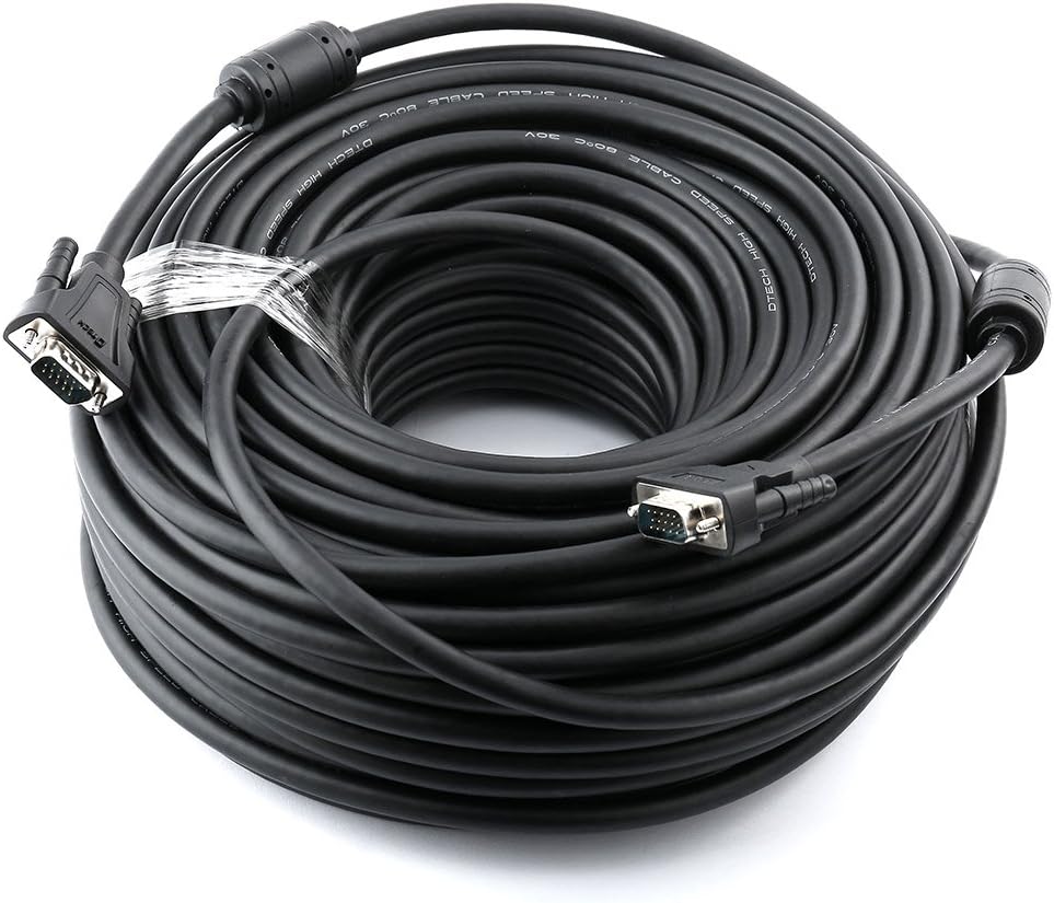 Black VGA Cable 150 Feet Pack of 2 S613