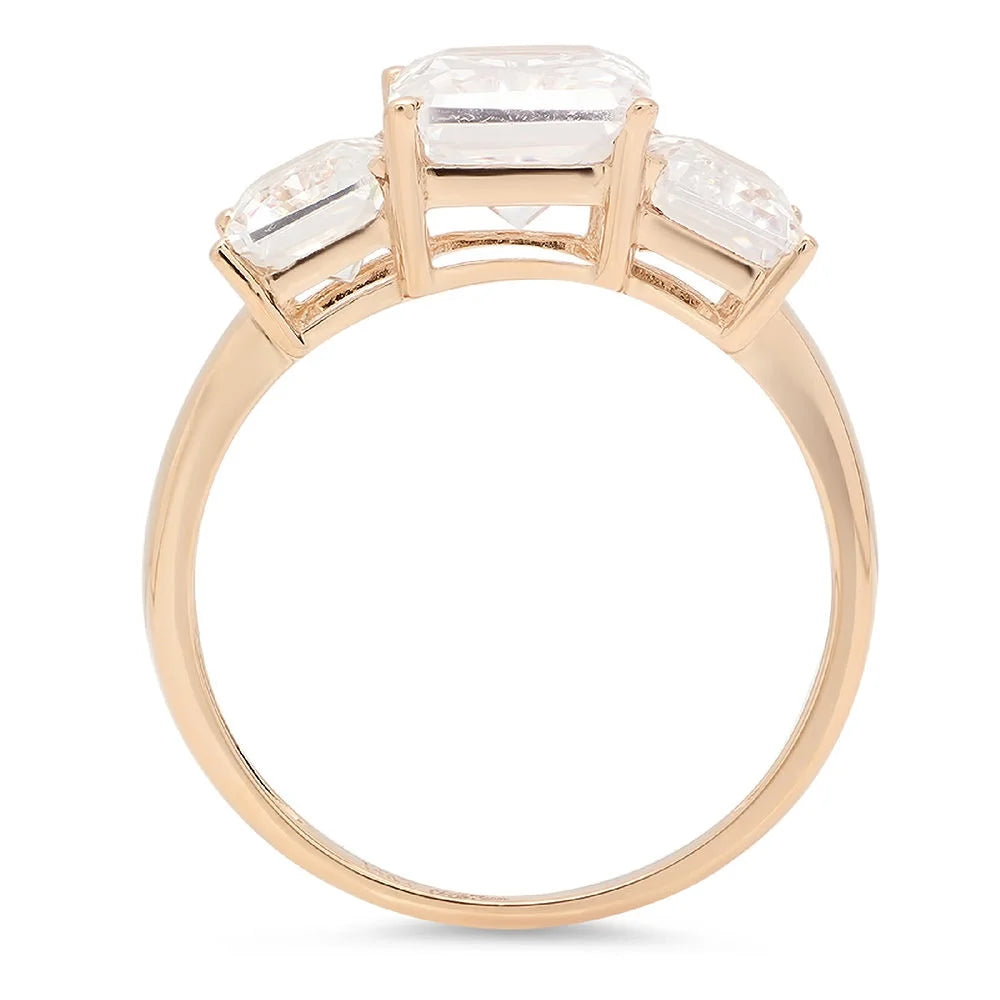 14K Yellow Gold Three-Stone Diamond Engagement Ring F156689