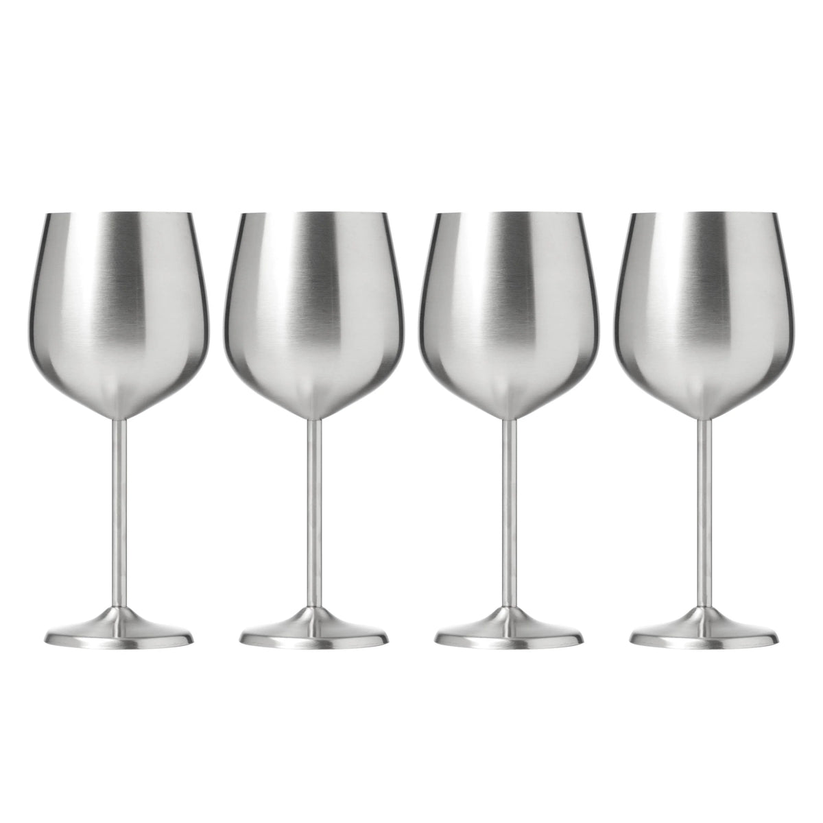 Set of 4 18 Ounce Stainless Wine Glass E6229