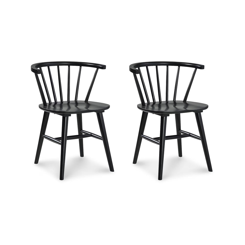 Black Spindle Dining Chair, Set of 2 A29120