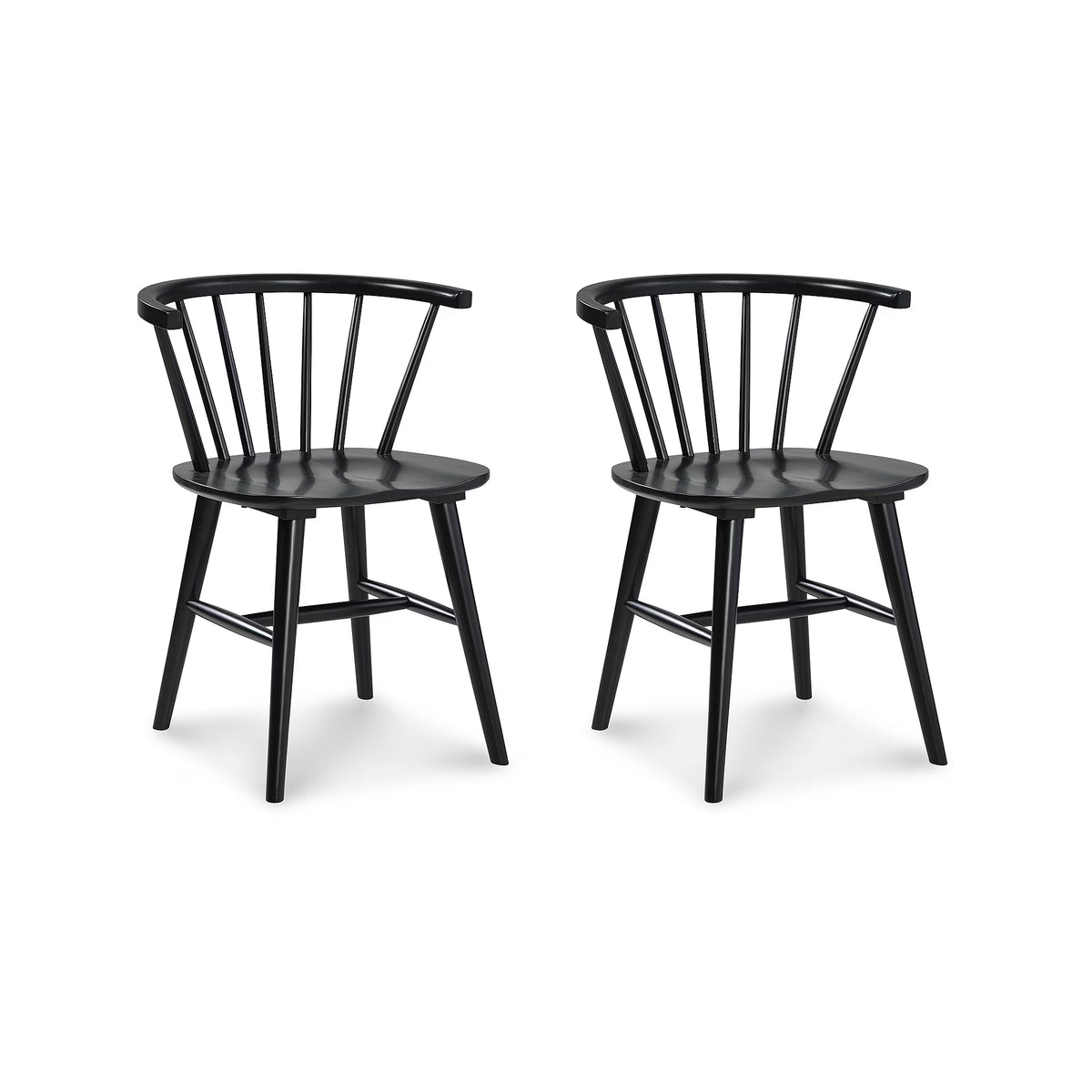 Black Spindle Dining Chair, Set of 2 A29120