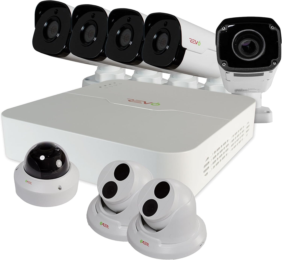 16Ch 4TB HDD IP NVR Video Surveillance System with 12x 4MP Bullet Camera and 4x 4MP Turret Cameras T483